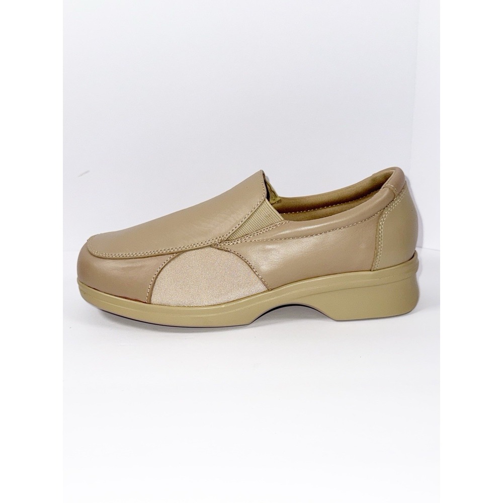 Pedors Shoes Slip On Comfort Walking 201 Beige Leather Orthopedic Cushion 8.5 - Picture 12 of 16